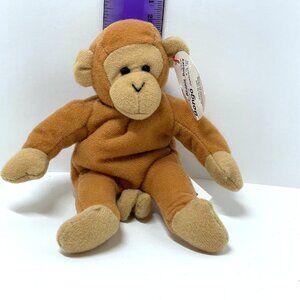 Ty Teenie Beanie Babies Bongo Monkey 1993 McDonald's Plush Toy w/ Tag